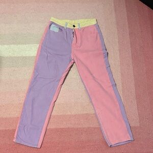 Pastel Color Block Pants
